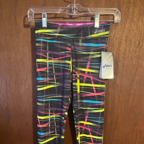 ASICS Girls Multi Printed Legging---Size [M] - Picture 1 of 4